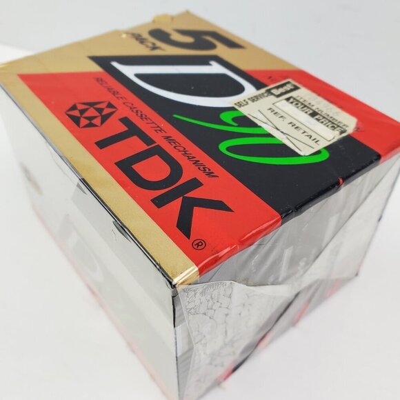 TDK D90 Blank Cassette Tapes 5 Pack IECI Type 1 Normal Bias Sealed - Picture 3 of 9